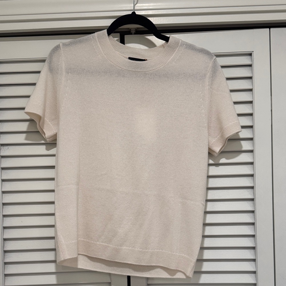 Quince Ivory Cashmere Sweater New with Tags